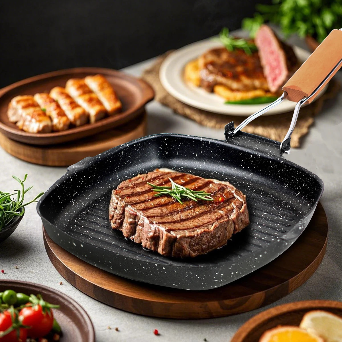 Ceramic Steak Skillet